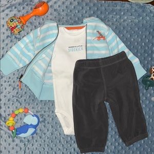 NWOT Carter’s Fleece “Little Sidekick” Outfit